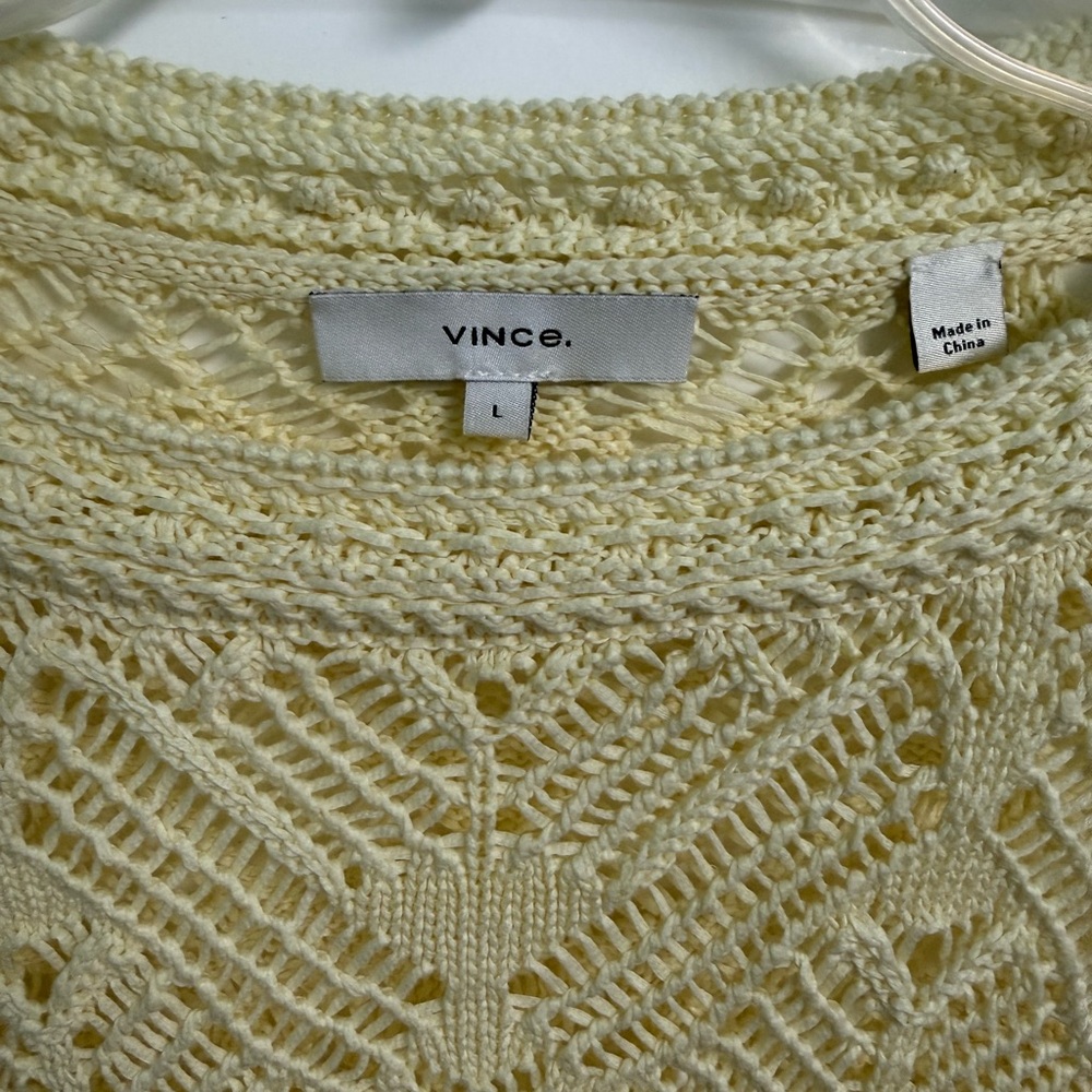 Vince Lace Patchwork Pullover Women's Sweater In … - image 3